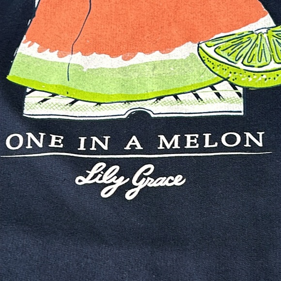 Lily Grace racer back tank top. Navy blue. Size medium. - Picture 2 of 9